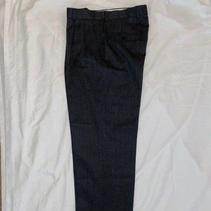 Joseph & Feiss Men’s Charcoal Cuffed Dress Pants